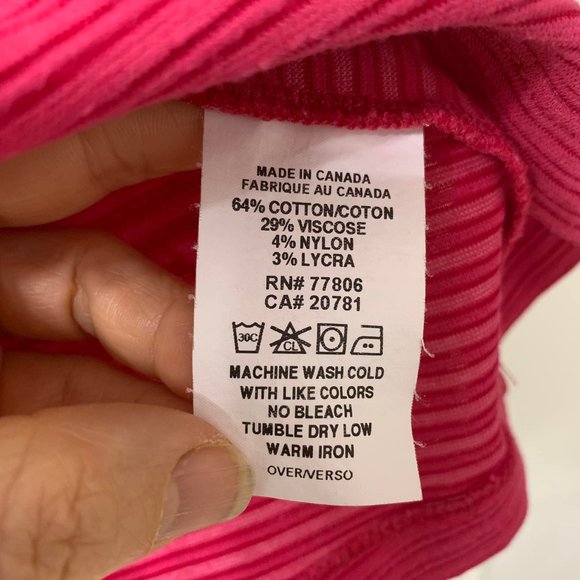 🌷3 for$25🌷Tommy Hilfiger Denim, US M, Pink Striped Sleeveless Ruffle Top - Picture 11 of 11